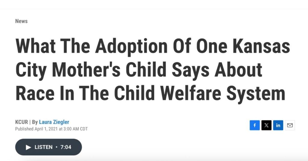 What The Adoption Of One Kansas City Mother’s Child Says About Race In The Child Welfare System