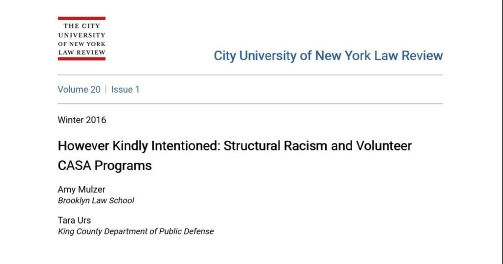 However Kindly Intentioned: Structural Racism and CASA