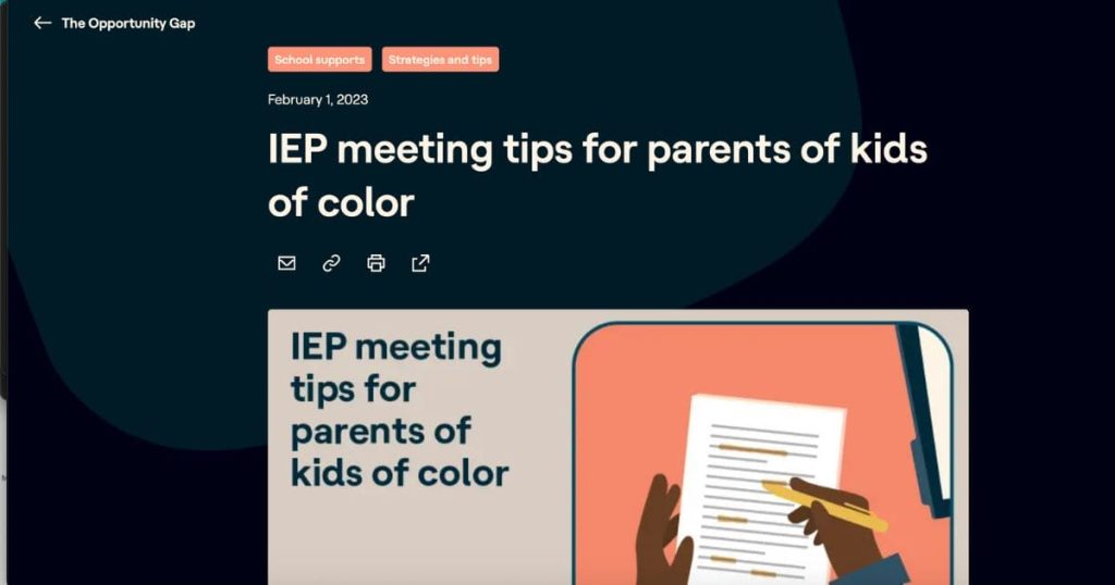 IEP Meeting Tips for Kids of Color